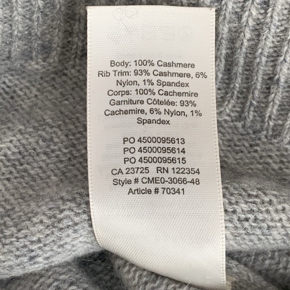 The Group by Babaton Luxe Cashmere Grey Cropped Crew Sweater - Picture 8 of 8